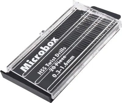 Obrázek produktu pro Sada mini mikrovrtáků HSS, 20 dílů, 0,3-1,6 mm, vrták, sada pro kutily, rotační ruční nářadí, mini klešťový stůl, hlavní vrták, vysokorychlostní model a přesný vrták