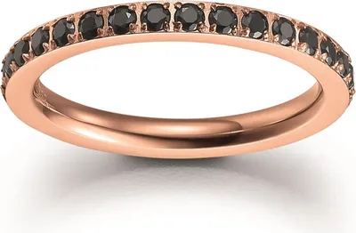 Produktbild von VIVENTY ETERNITY Damen Ring 300051 Edelstahl rosé vergoldet Zirkonia 56