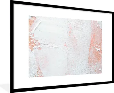 Produktbild von MuchoWow® Gerahmtes Poster Malerei - Abstrakt - Design 90x60 cm - Poster mit Schwarzem Bilderrahmen Wandposter Rahmen Foto Bilder - Wanddekoration - Fotos