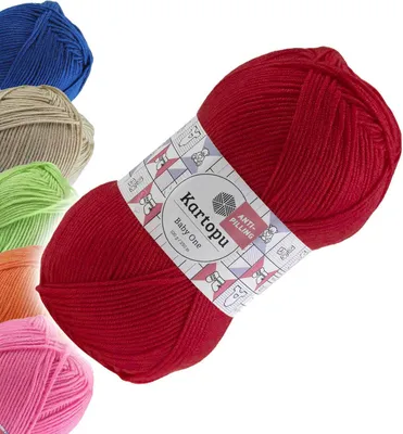 Produktbild von 100g Strickgarn Kartopu BABY ONE Antipilling Babywolle Babystrickgarn, 45 Farben