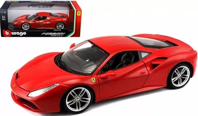 Obrázok produktu pre BBURAGO Ferrari 488 Gtb, Model športového automobilu, predmontovaný, 1:18, Ferrari 488 Gtb, Samec, Červená