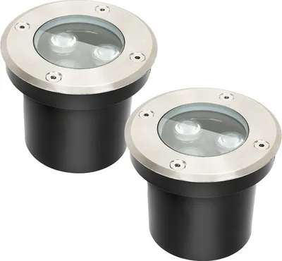 Produktbild von Peviasot 2x 3W Bodenleuchte IP67 LED Leuchte Bodeneinbaustrahler Bodenstrahler Boden