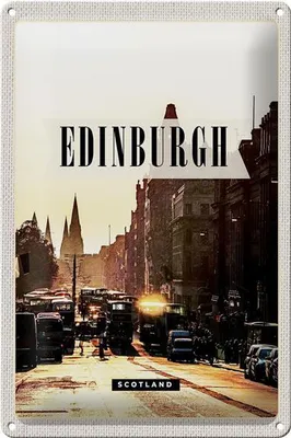 Produktbild von Blechschild Reise 20x30cm Edinburgh Scotland Reiseziel