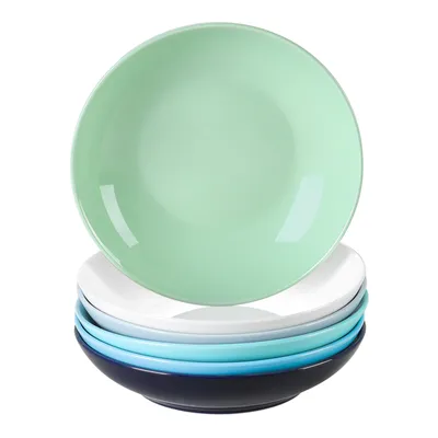 Obrázek produktu pro Porcelánový jídelní servis, sada 6 talířů na polévku LOVECASA SWEET, sada hlubokých talířů, talíř na těstoviny 550 ml, 21 x 21 x v 4,5 cm