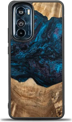 Produktbild von Holzhülle Bewood Unique Planets - Neptun für Motorola Edge 30