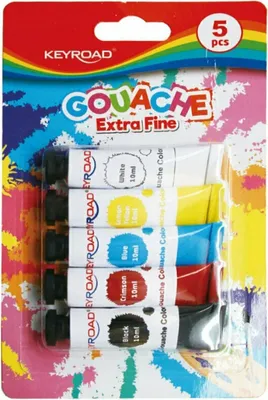 Zdjęcie produktu dla Keyroad Farby tempera 5 kolorów