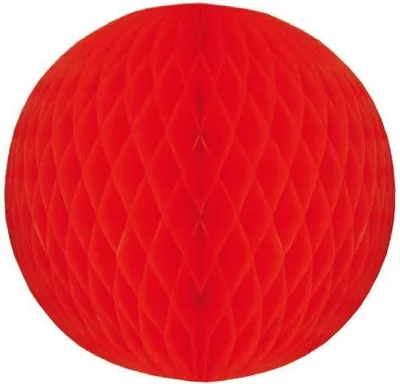 Produktbild von Wabenball rot 30cm, schwer entflammbar