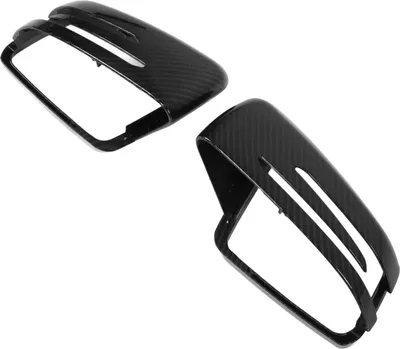 Image de Cache rétroviseur de porte, style fibre de carbone, A2128100164, remplacement pour Mercedes-Benz W176 W246 W204 W212 W221