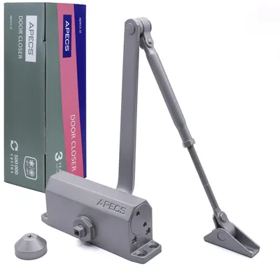 Türschließer, silber, für Türen bis 95 cm Breite und 60 kg