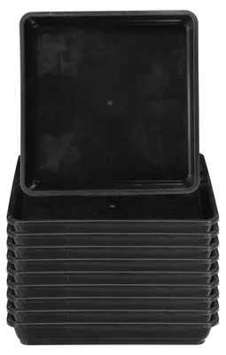 Imagen del producto de Omgoods - 10 macetas de plástico para plantas, aptas para interior y exterior