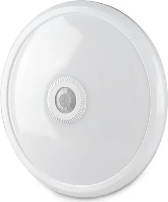 Image de VTAC - Plafonnier LED 12W 900lm 6400K Rond Ø29cm IP20 Blanc avec détecteur