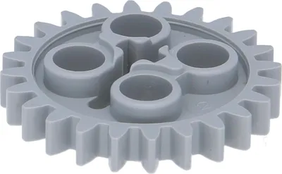 Produktbild von 5x Lego Technic Zahnrad z24 neu-hell grau Zahnräder 24 Zähne Rad 4211565 3648