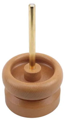 Perlen-Spinner aus Holz mit 2 Nadeln, 10x10x19 cm