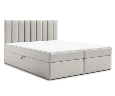 Produktbild von AX LIVING Bett mit Bettkasten 160x200 cm Bursa Boxspringbett Beige mit Topper