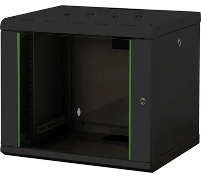 Produktbild von 483-mm-Wandschrank, 9 HE (schwarz, 9 Höheneinheiten)