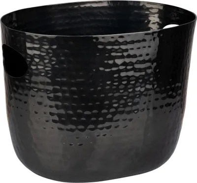 Produktbild von APS 36109 Wein-/Sektkühler LARGE, Aluminium, zwei seitliche Eingriffe, für 1-2 Flaschen, 25,5 x 19 x 20 cm, Gunmetal-Look