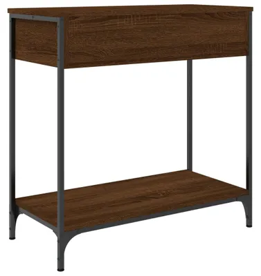 Obrázek produktu pro vidaXL Konzolový stolek hnědý dubový vzhled 75x34,5x75 cm odvozený dřevěný výrobek