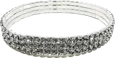 Produktbild von Oblique Unique Armband Armreif mit Diamanten für Mädchen Frauen Damen JGA Hochzeit Geburtstag Geschenk silber