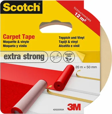 Image de Scotch Teppichklebeband extra stark, 50 mm x 20 m, weiá