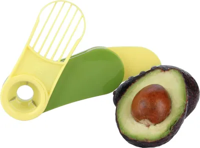 Produktbild von 3-in-1 Avocadoschneider und Entkerner, Obstschäler und Küchenhelfer