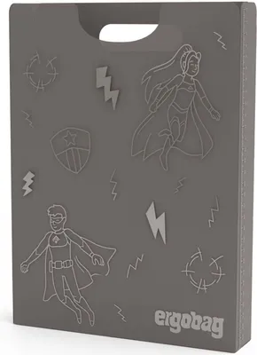 Image de ergobag boîte à cahiers Folder Box With Carrying Handle Superhero gris