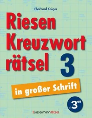 Obrázok produktu pre Riesen-Kreuzworträtsel in großer Schrift 3 (5 Exemplare à 3,99 EUR)