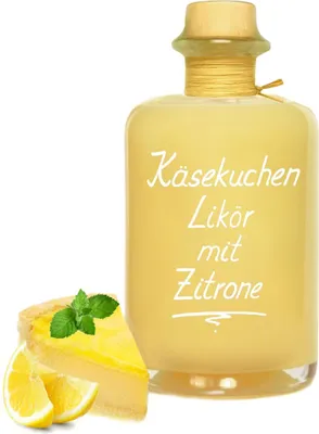 Produktbild von Käsekuchen Likör mit Zitrone 0,5L Saulecker! Lemon Cheesecake Liqueur 16% Vol. Käsekuchenlikör Cremelikör Geschenk