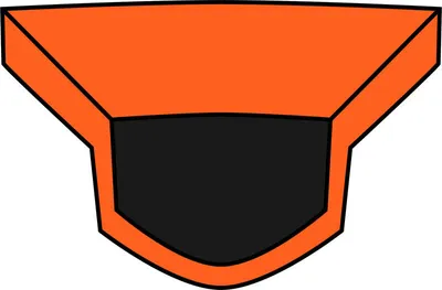 Produktbild von Matte Orange Kinnbelüftung Airoh Valor Helm
