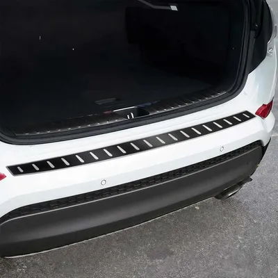 Produktbild von Ladekantenschutz Stoßstange für Hyundai Tucson 2015-2018 Chrom Kohlefaserfolien