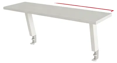 Obrázok produktu pre 3-úrovňový regál, viacúrovňový organizér, úsporný dizajn, biela farba
