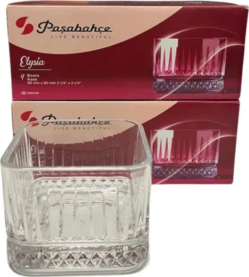 Produktbild von Pasabahce 4er Set Glasschale Knabberschale Snackschale Desserschal Nusschale