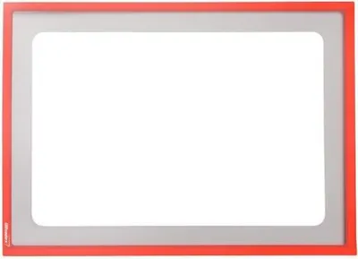 Produktbild von Infotasche mit Ausschnitt A4 hoch/quer BxH 312x225mm selbstklebend VE=1 Stück rot