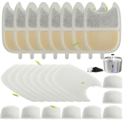 Imagen del producto de Solidchoice - 8 filtros y accesorios para bebederos de gatos