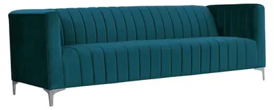 Produktbild von Grün Stoff Wohnzimmer Design Couchen Polster Sofa Sofas Dreisitzer Couch 220cm