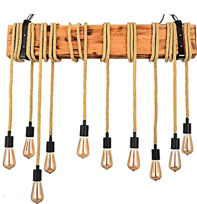Image de Lampes Table à manger Plafonnier Lustre Lampe Luminaires en bois