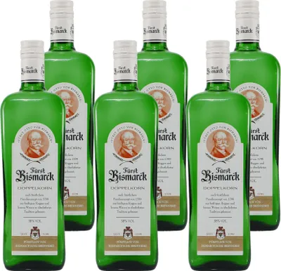 Produktbild von 6x Fürst Bismarck - Doppelkorn 38% vol 0,7l