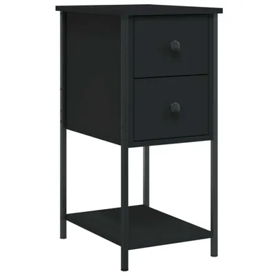 Produktbild von Nachttisch Schwarz 32x42x70 cm Holzwerkstoff