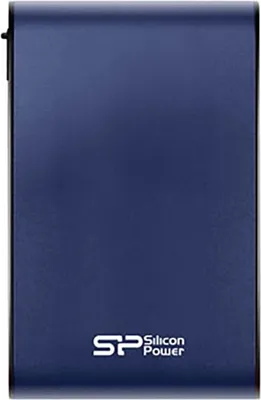 Productafbeelding van Silicon Power externe harde schijf, 2.5 inch, 1TB, USB 3.0, model A80, blauw, met schokbestendige behuizing, retailverpakking