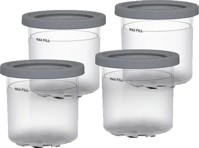 Obrázok produktu pre Ninja XSK4PINTEUUK, Šedá, Priehľadná, Ninja Creami NC300EU, 4 kusov