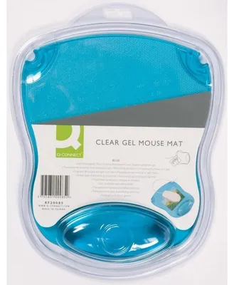 Produktbild von Mauspad mit Handgelenkauflage Gel transparent blau