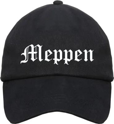 Produktbild von Meppen Cappy - Altdeutsch bedruckt - Schirmmütze Cap  Einheitsgröße Schwarz