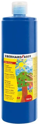 Immagine prodotto di EBERHARD FABER 578943 EBERHARD FABER Vernice per dita EFA Color, blu cobalto, 750 ml