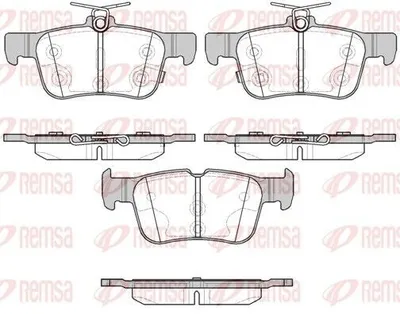 Produktbild von REMSA Bremsbeläge Satz Hinten Bremsklötze für FORD Kuga Mk2 (DM2) 1551.12