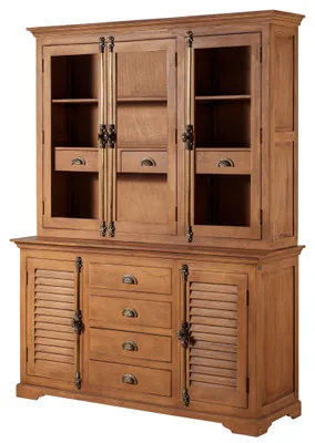 Produktbild von MASSIVMOEBEL24 Buffet Mango 160x50x210 beige geölt TOULOUSE #16