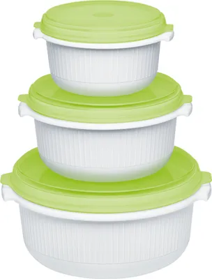 Produktbild von Emsa Micro Family Starter Set, Weiß/Grün, 0,5/1,0/1,5 L, 509741