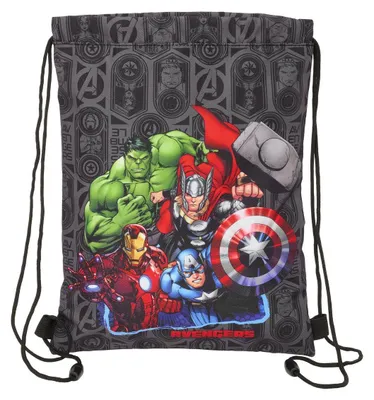 Produktbild von Rucksacktasche mit Bändern The Avengers Vendetta Schwarz 26 x 34 x 1 cm