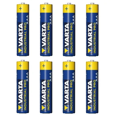 Immagine prodotto di 8 batterie alcaline R-03 LR03 AAA Varta Industrial 4003