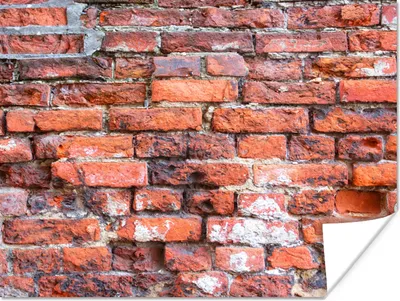 Produktbild von MuchoWow® Poster Mauerwerk - Wand - Ziegel 160x120 cm - Foto Plakat