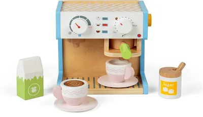 Produktbild von BigJigs Kaffeemaschine Holzspielzeug Küche Rollenspiel Kinder