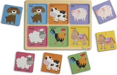 Image de Mon premier puzzle écologique en bois « Friends from the Farm ».